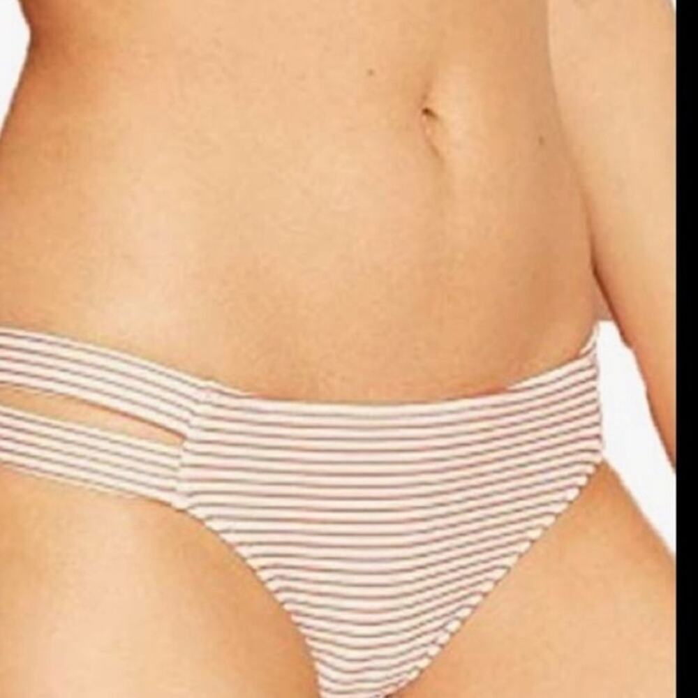 SHADE & SHORE Black & Blue Cutout Bikini Swimsuit Bottoms Mix & Match Sz: XL NEW - Picture 12 of 16